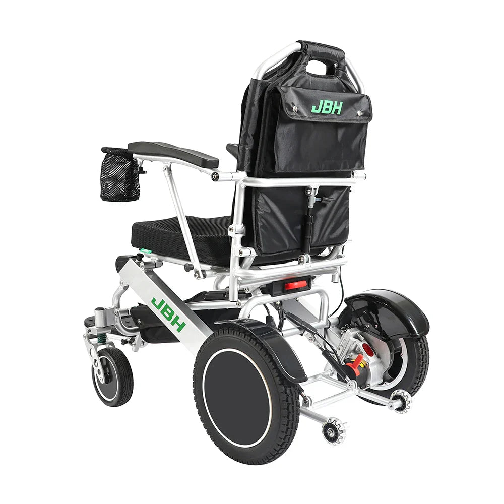 KTX-565779 Lightweight Foldable Electric Wheelchair D26 for Seniors with Dual Lithium Batteries