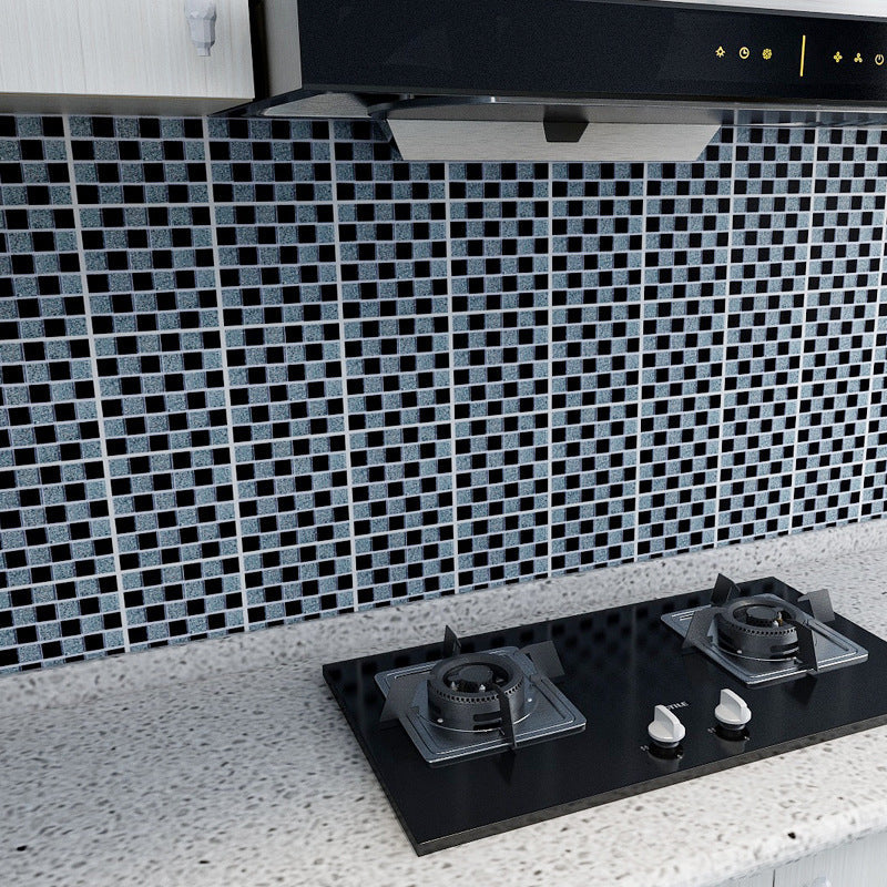 KTX-566611 Self-Adhesive PVC Mosaic Tile Stickers - Waterproof & Non-Slip Wall and Floor Decor, 10x10cm / 15x15cm, Eco-Friendly