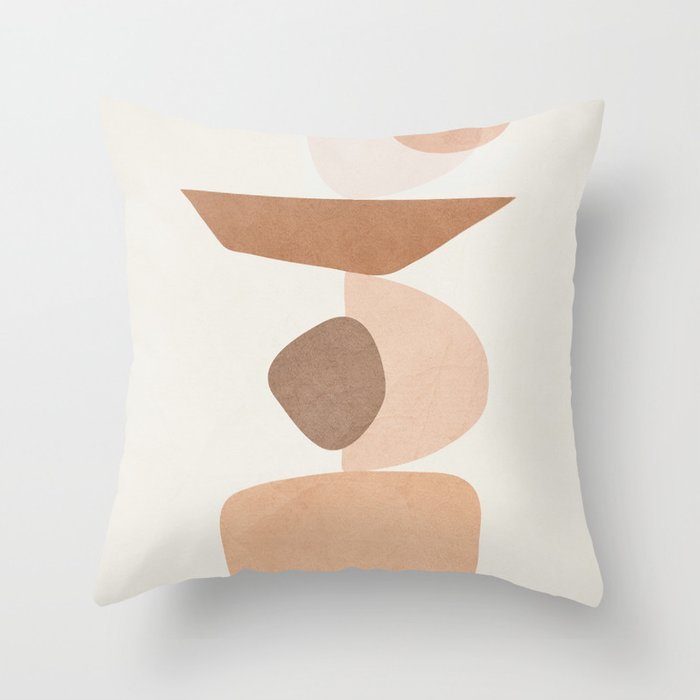 KTX-566739 Geometric Pattern Peach Skin Pillowcase – Nordic Style 45x45cm