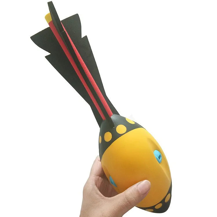 KTX-566739 Soft PU Foam Flying Rocket Outdoor Toy for Kids – Fun Javelin Shape Stress Ball Launcher