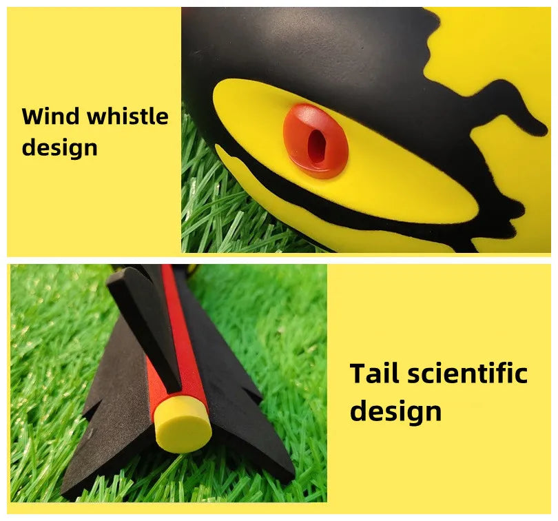 KTX-566739 Soft PU Foam Flying Rocket Outdoor Toy for Kids – Fun Javelin Shape Stress Ball Launcher