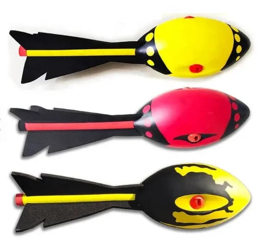 KTX-566739 Soft PU Foam Flying Rocket Outdoor Toy for Kids – Fun Javelin Shape Stress Ball Launcher
