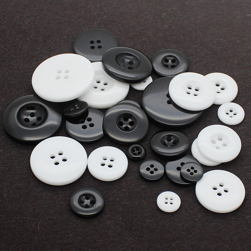 KTX-567891 Four-Eye Suit Coat Inner Pocket Buttons - Available in Multiple Sizes (8mm to 15mm)