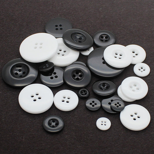 KTX-567891 Four-Eye Suit Coat Inner Pocket Buttons - Available in Multiple Sizes (8mm to 15mm)