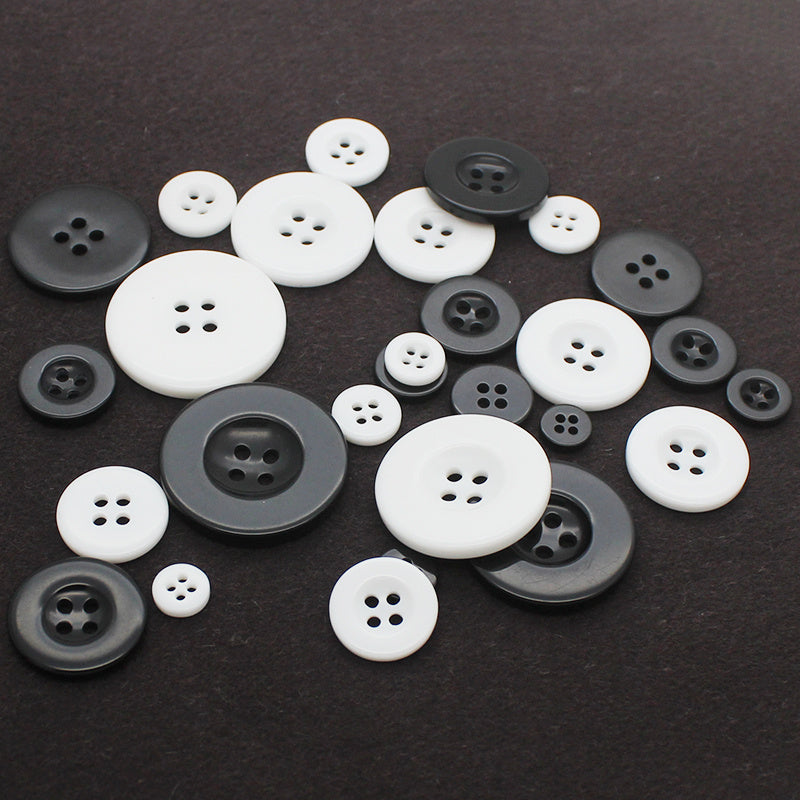 KTX-567891 Four-Eye Suit Coat Inner Pocket Buttons - Available in Multiple Sizes (8mm to 15mm)