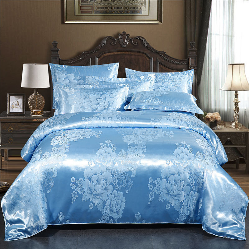 KTX-568019 Elegant Jacquard Quilt Cover in Various Floral Designs – Single & Double Sizes Available