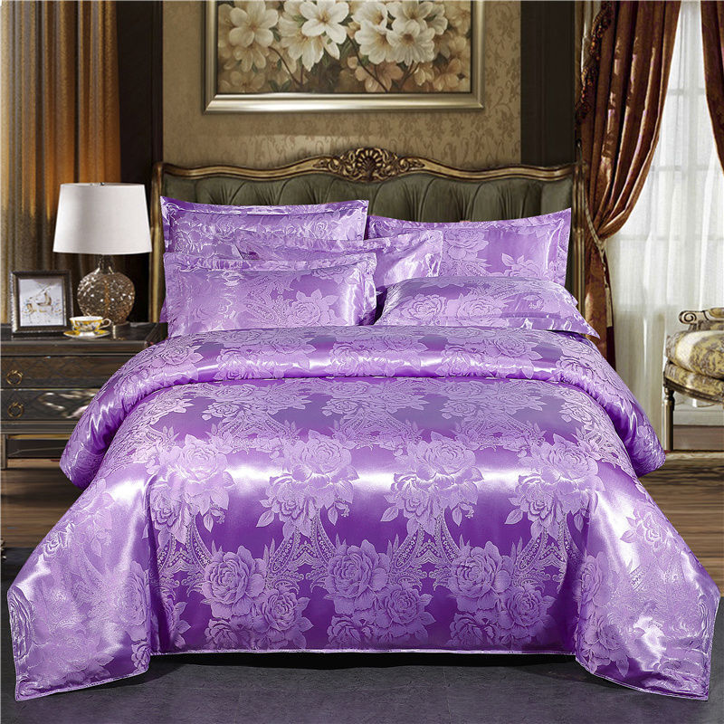 KTX-568019 Elegant Jacquard Quilt Cover in Various Floral Designs – Single & Double Sizes Available