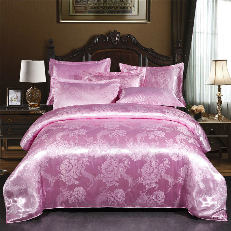 KTX-568019 Elegant Jacquard Quilt Cover in Various Floral Designs – Single & Double Sizes Available