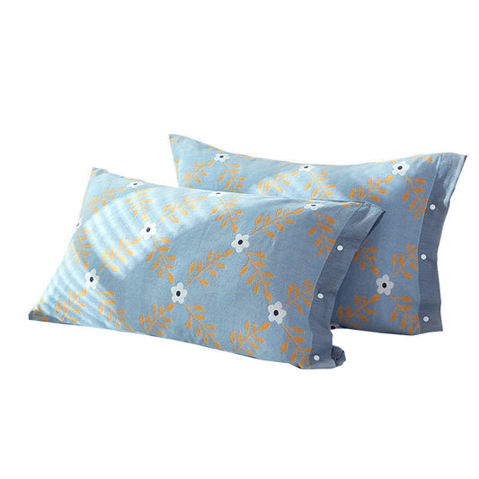 KTX-568019 Pure Cotton Gauze Pillowcase, Non-slip Design, Modern Simplicity, 50x75cm & 43x63cm