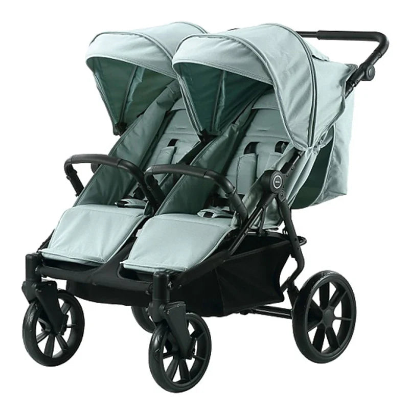 KTX-568403 Terrain Double Stroller for Newborn and Toddler | Compatible with Major Infant Car Seat Brands