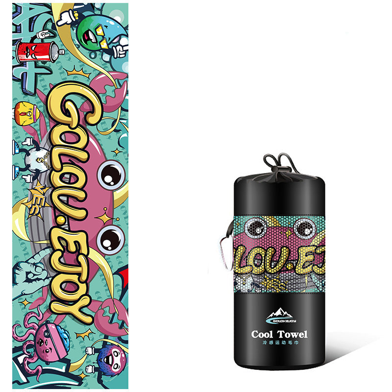 KTX-568787 Superfine Fiber Sports Sweat Towel - 100x30cm, Lightweight and Quick Drying, Unisex, 10 Colors Available