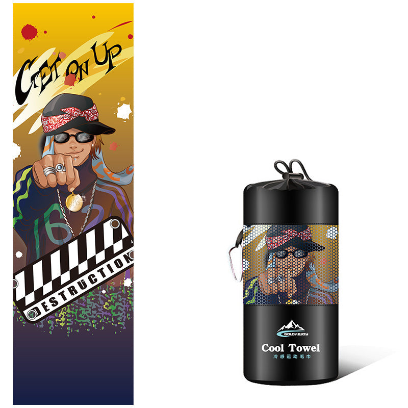 KTX-568787 Superfine Fiber Sports Sweat Towel - 100x30cm, Lightweight and Quick Drying, Unisex, 10 Colors Available