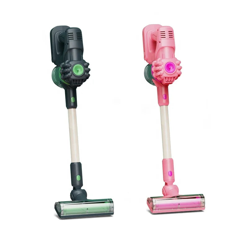 KTX-569043 Electric Combing Chores Game Vacuum Cleaner Toy for Kids Ages 2-7, Interactive Cleaning Tool