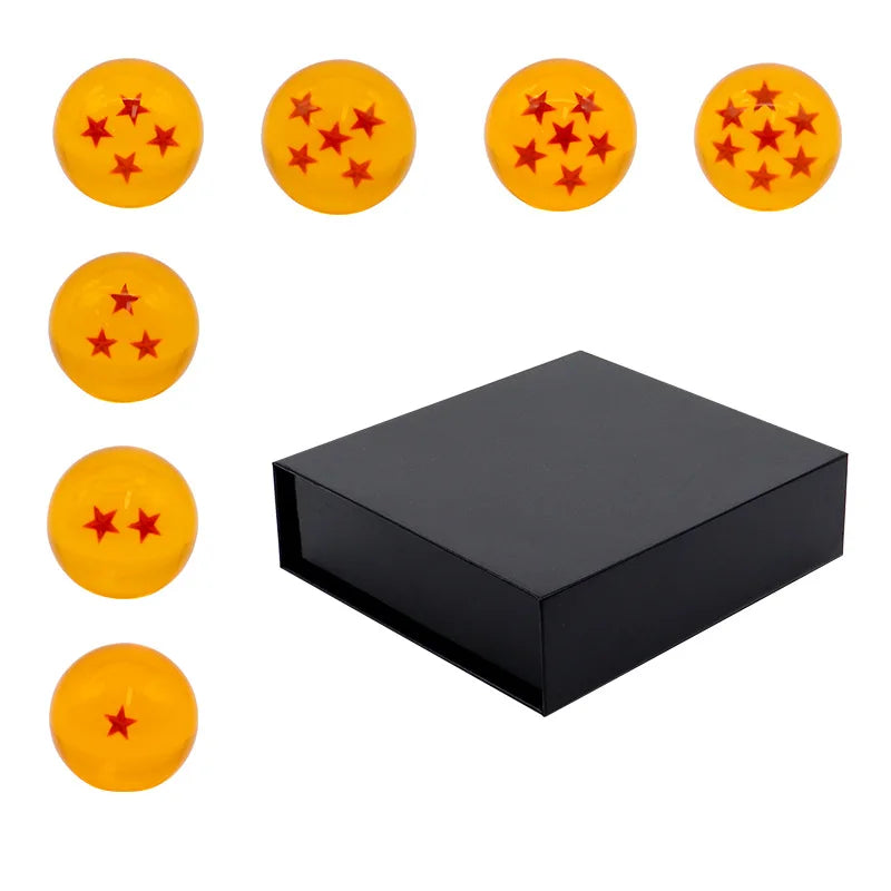 7 Stars Dragon Crystal Ball 5.7cm Anime Figure Collectible Orange Ornament