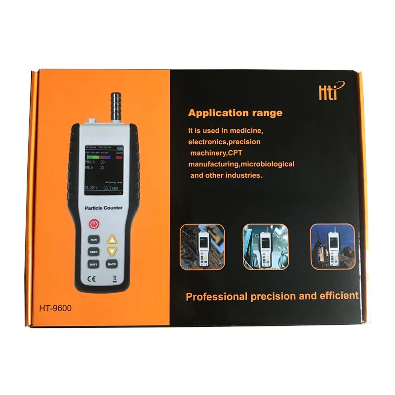 KTX-569555 High Sensitivity PM2.5 Air Quality Monitor - Handheld Dust Particle Counter with Temperature and Humidity Measurement