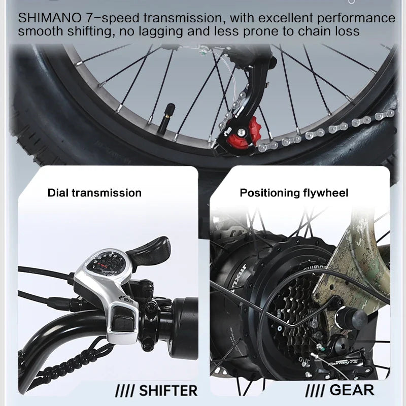 KTX-569683 48V 750W Electric Bike with 26Ah Battery | High-Speed Commuter & Off-Road Capability