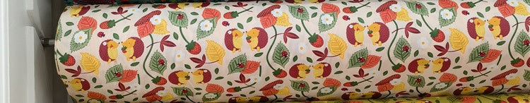 KTX-570195 Cartoon Panda and Tiger 100% Cotton Twill Fabric - 160cm Wide