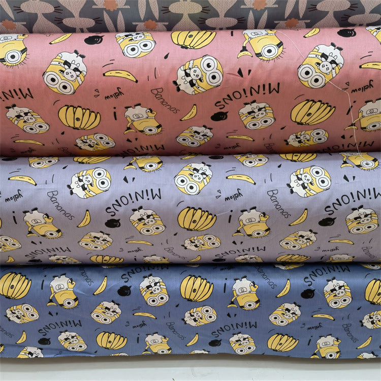 KTX-570195 Cartoon Panda and Tiger 100% Cotton Twill Fabric - 160cm Wide