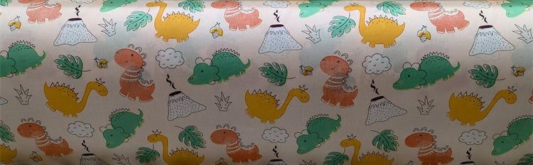 KTX-570195 Cartoon Panda and Tiger 100% Cotton Twill Fabric - 160cm Wide