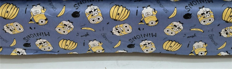 KTX-570195 Cartoon Panda and Tiger 100% Cotton Twill Fabric - 160cm Wide