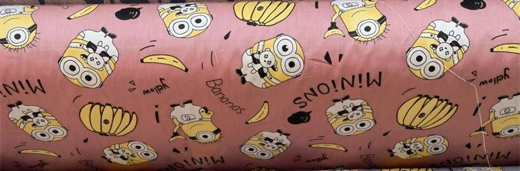 KTX-570195 Cartoon Panda and Tiger 100% Cotton Twill Fabric - 160cm Wide