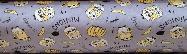 KTX-570195 Cartoon Panda and Tiger 100% Cotton Twill Fabric - 160cm Wide