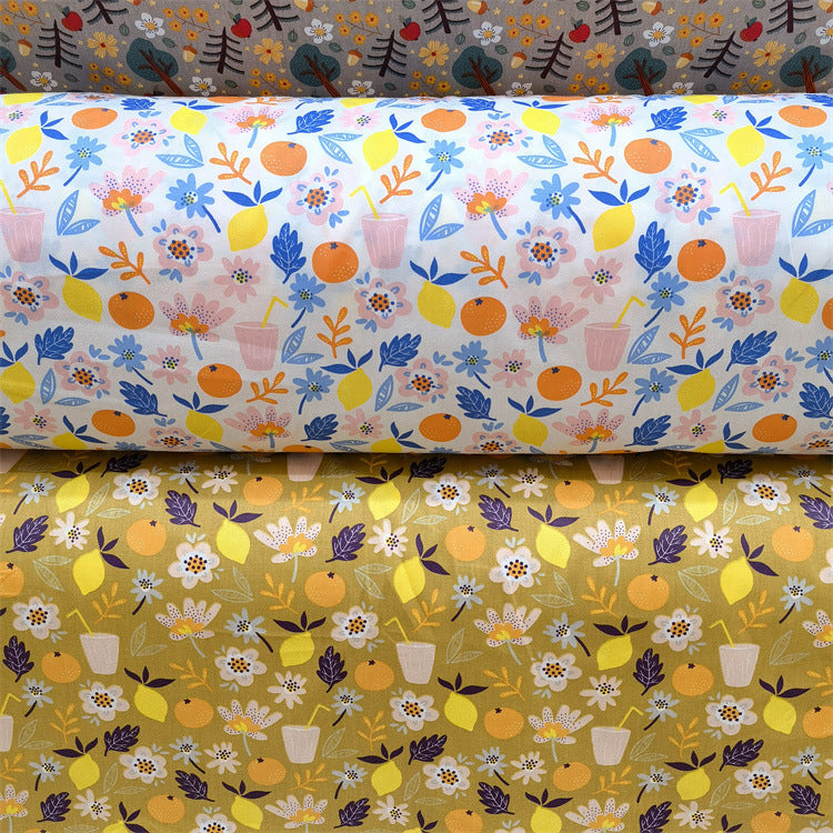 KTX-570195 Cartoon Panda and Tiger 100% Cotton Twill Fabric - 160cm Wide