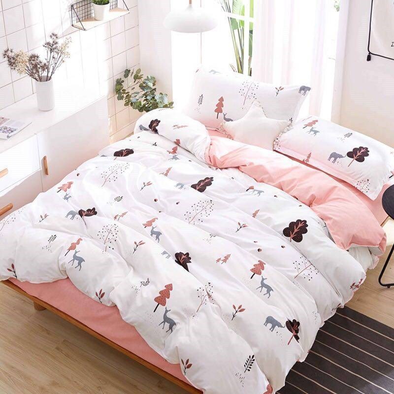 KTX-571347 Air-Conditioned Double Quilt in Washed Cotton with Polyester Filling for Summer Comfort