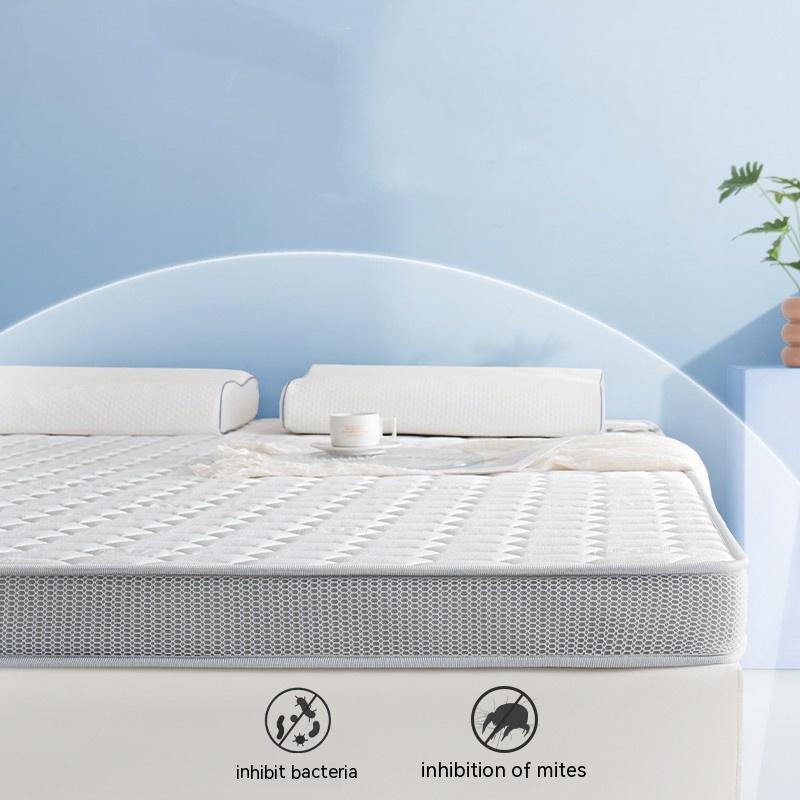 KTX-571667 Memory Foam Latex Mattress with Upgraded Lamb Fleece Cover, 10cm Thickness, Available in White and Grey