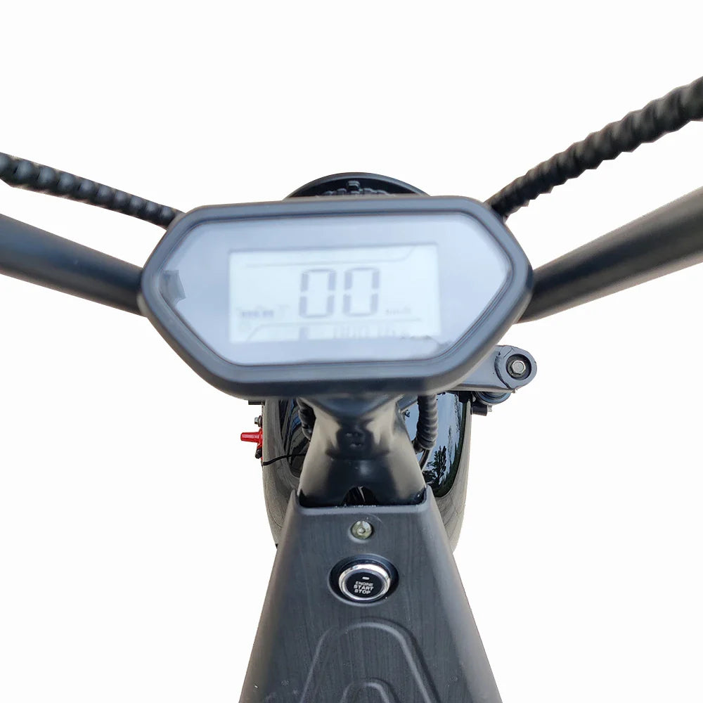 KTX-571859 3000W Electric Scooter for Adults, 60V 20Ah, Off-Road Fat Tire Design, Max Speed 65km/h, Unisex