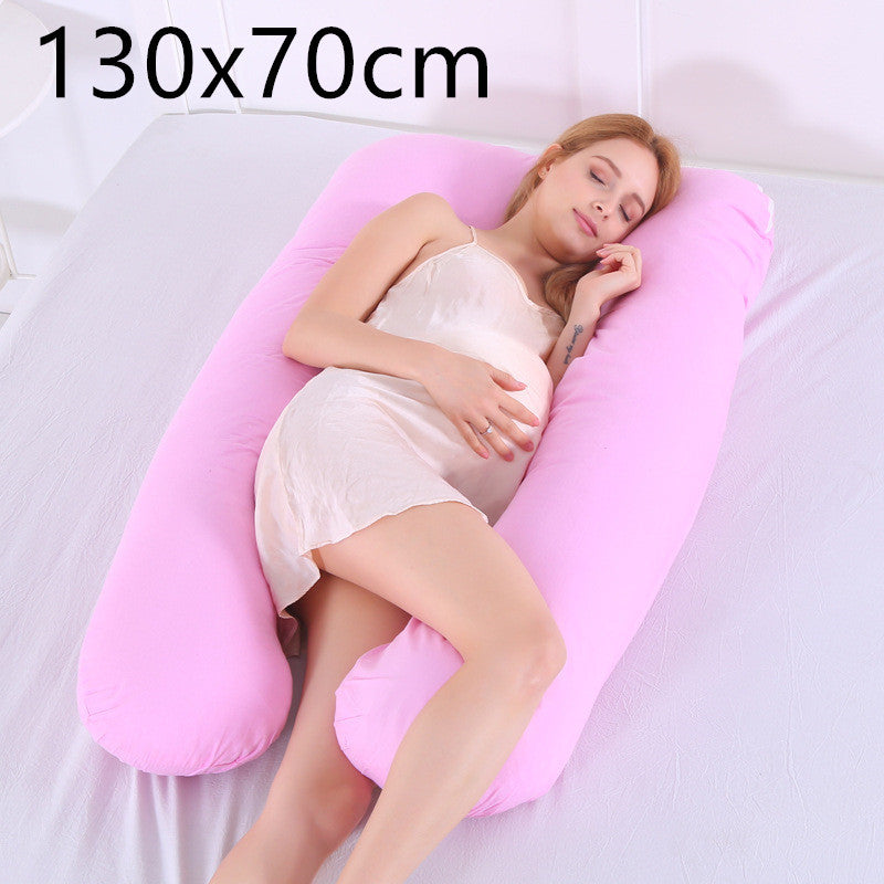 KTX-572435 Pregnancy and Maternity Body Pillow with Removable Cotton Cover, Rectangular Design, 80-140 cm, Soft 7D Cotton Filling