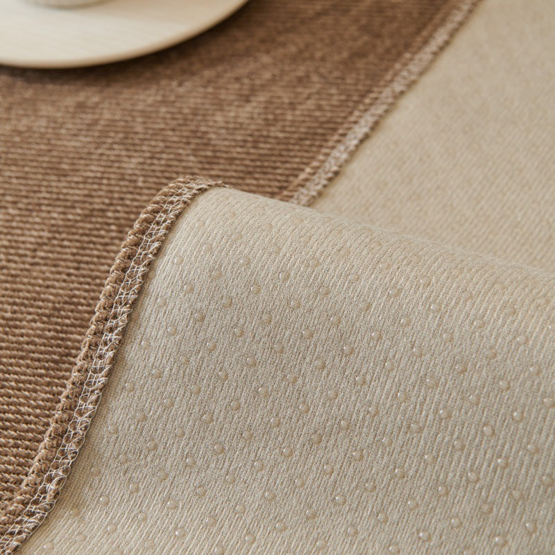 KTX-572563 Waterproof Chenille Sofa Cushion Cover - Universal Fit for Three-Seat Sofas, Solid Color Options Available