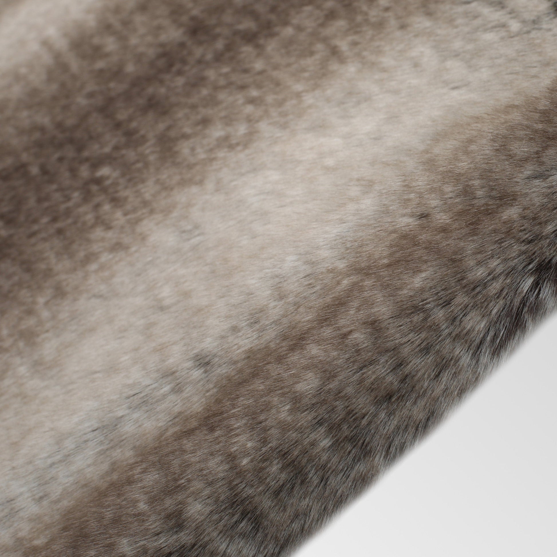 KTX-572819 Cozy Faux Fur Throw Blanket - 50" x 60", Brown, Soft and Warm