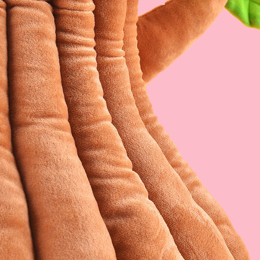 KTX-572947 Cozy Cotton Tree-Shaped Cat Nest in Coffee Color, Multiple Sizes Available