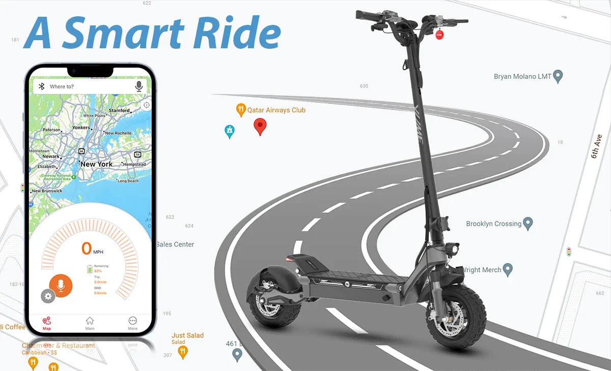 KTX-573011 250W Electric Scooter with 10-Inch Wide Wheels, Foldable Design, 60km Range, Smart Features