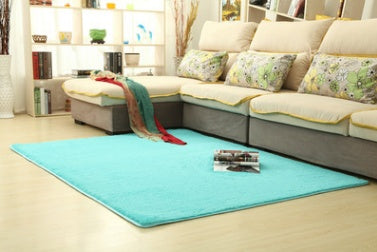 KTX-573971 Silk Wool Blend Carpet for Bedroom and Living Room, Soft and Smooth Finish
