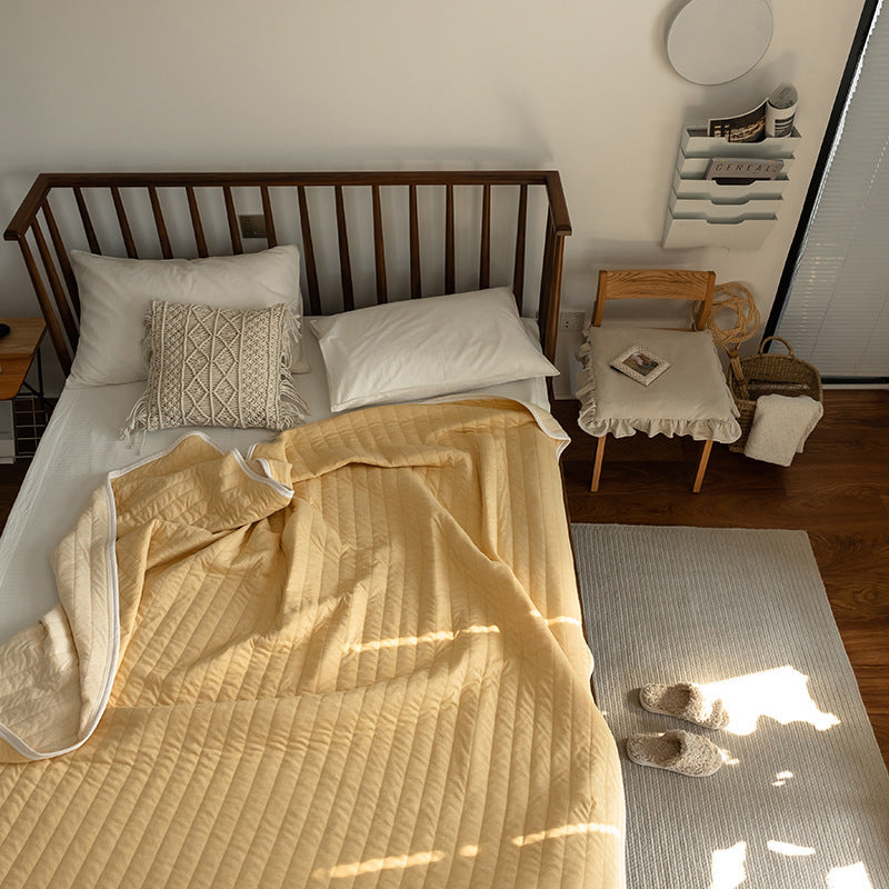 KTX-575123 Japanese Pure Cotton Summer Quilt in Various Striped Designs for Air Conditioning and Warm Nights