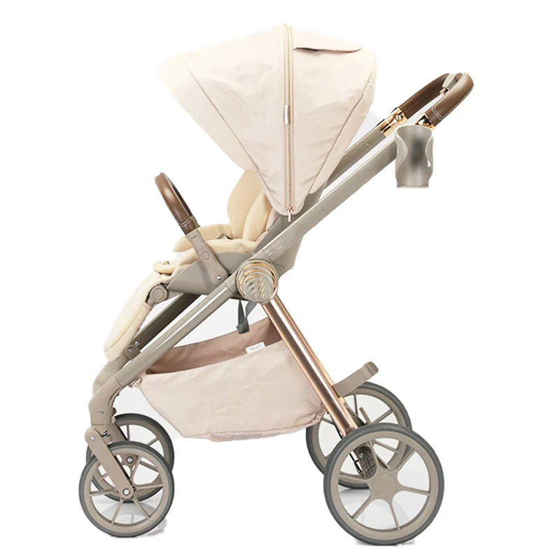 KTX-576147 Foldable 3-in-1 Baby Stroller with Double Directional Steering and Large Storage Basket