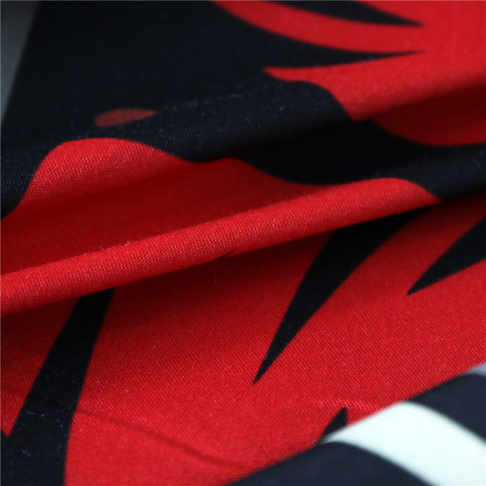 KTX-578579 Geometric Pattern Skull Quilt Cover Set in Multiple Sizes - Twin to King Options