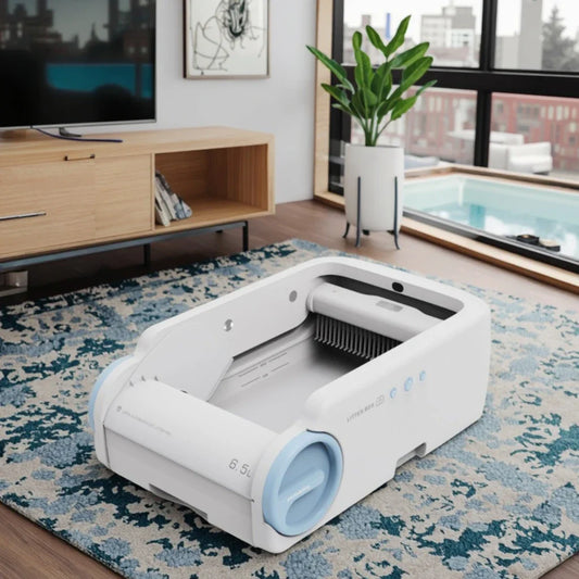 KTX-578707 Fully Automatic Cat Litter Box with Anti-Odor, Smart Cleaning & Deodorization Features