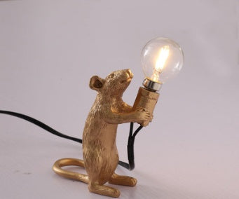 KTX-579347 Nordic Style Mouse Personality Mini Table Lamp for Children's Room and Dormitory
