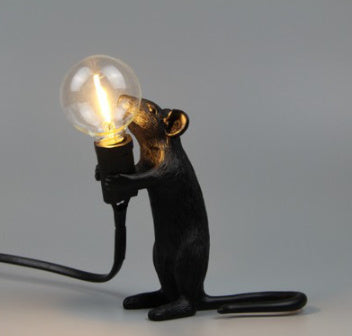 KTX-579347 Nordic Style Mouse Personality Mini Table Lamp for Children's Room and Dormitory