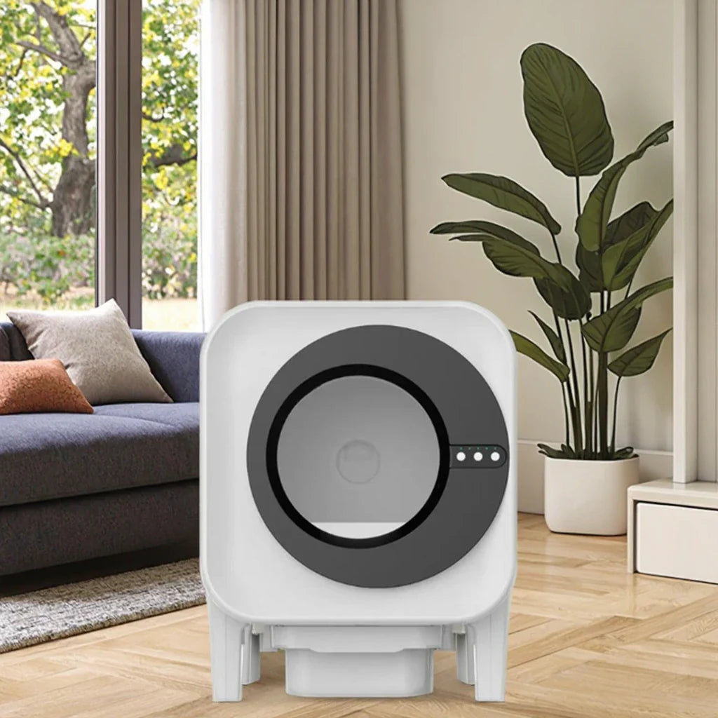 KTX-579859 Automatic Self-Cleaning Cat Litter Box with Air Purifier and Spacious Enclosed Design
