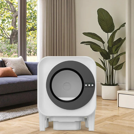 KTX-579859 Automatic Self-Cleaning Cat Litter Box with Air Purifier and Spacious Enclosed Design