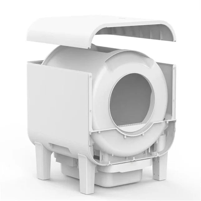 KTX-579859 Automatic Self-Cleaning Cat Litter Box with Air Purifier and Spacious Enclosed Design