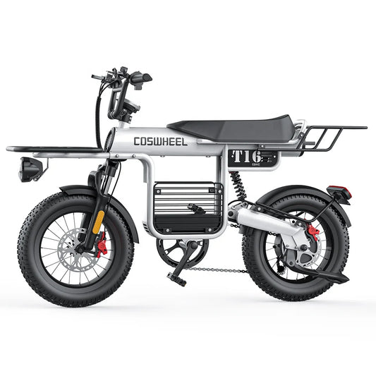 KTX-580115 Electric Fat Tire Bike with Full Suspension, 1000W Motor, 48V Lithium Battery, 150km Range, 20" Wheels, Hydraulic Disc Brakes