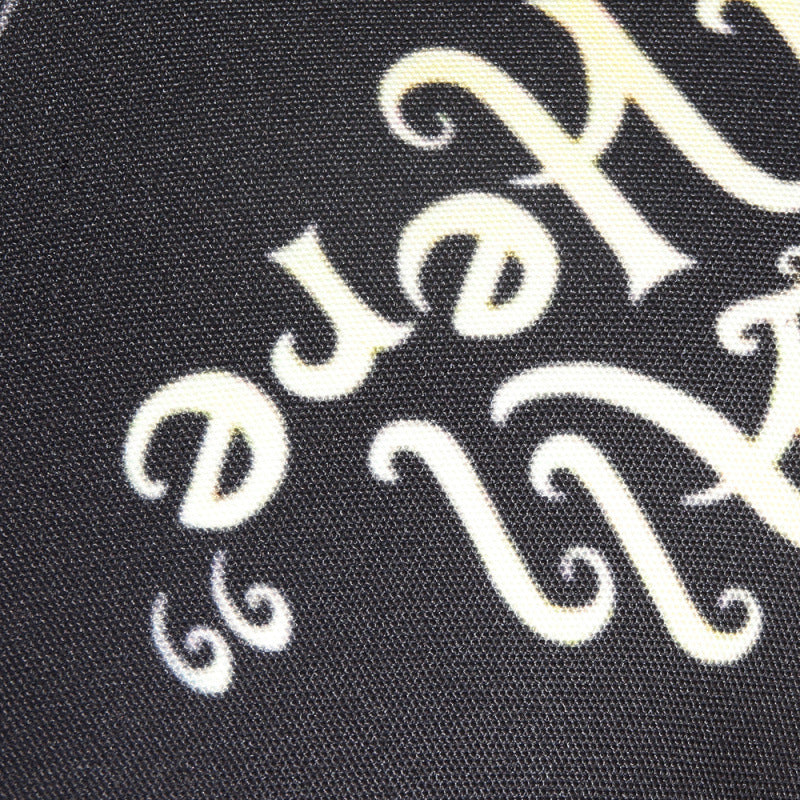 KTX-581523 Black and White Cotton and Linen Cushion Cover, 45x45 cm