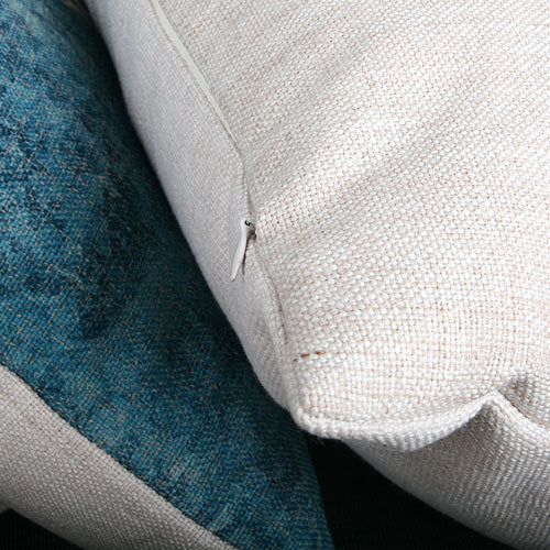 KTX-581715 Blue Mediterranean Ocean Style Cotton Pillowcase with Starfish and Coral Print