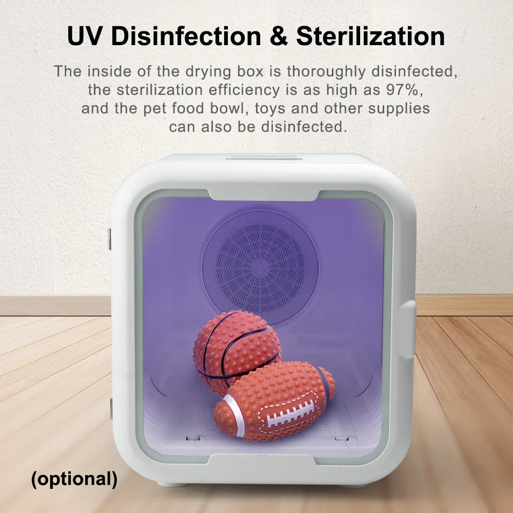 KTX-581971 Eco-Friendly Automatic Pet Hair Dryer Box for Dogs and Cats - Low Noise Design, Suitable for Small Animals