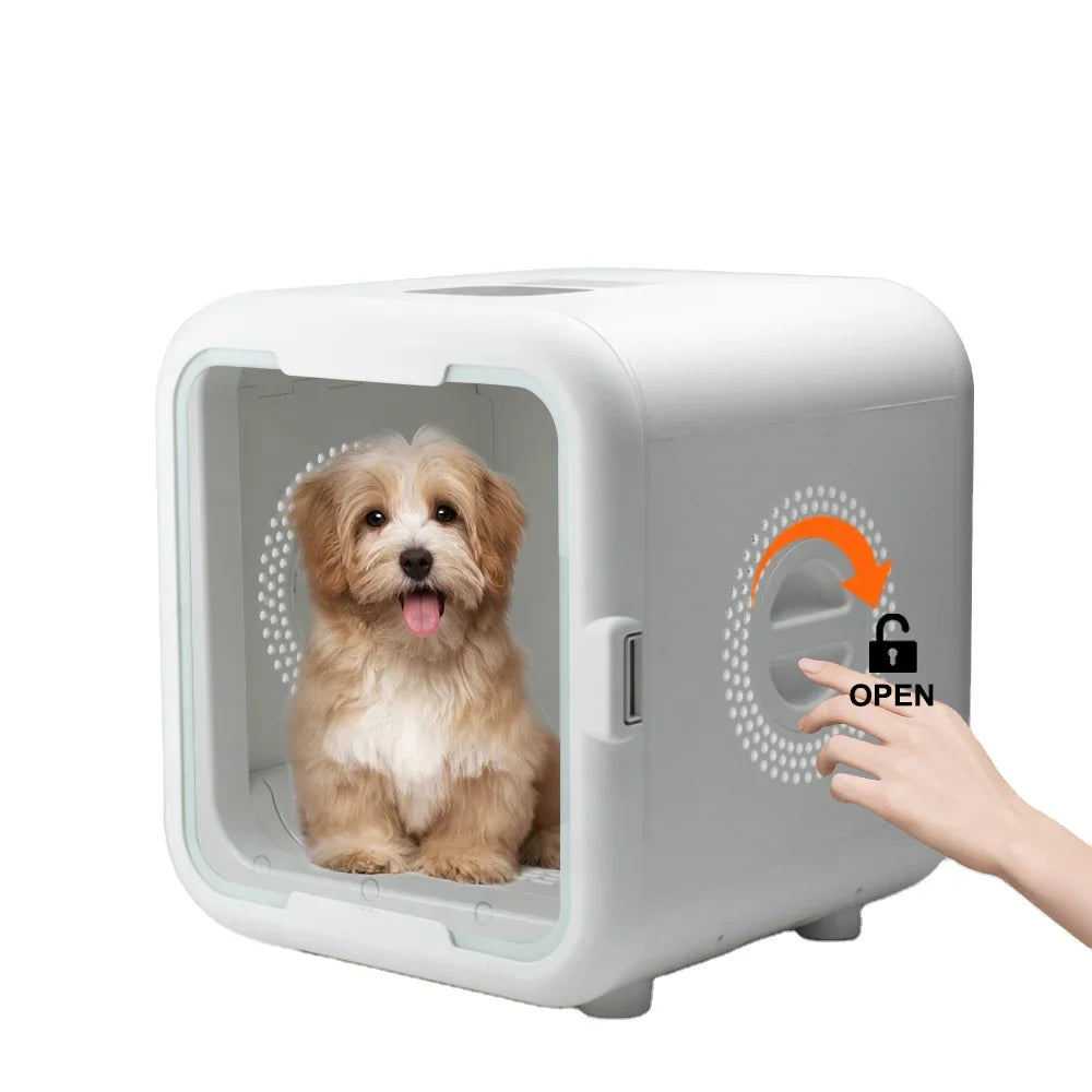 KTX-581971 Eco-Friendly Automatic Pet Hair Dryer Box for Dogs and Cats - Low Noise Design, Suitable for Small Animals